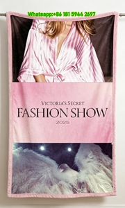 victorias secret 2025 fashion show flannel sofa throw blanket V222